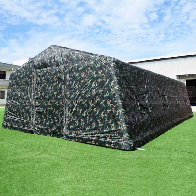 custom outdoor large camping medical inflatable army camouflage house tent
