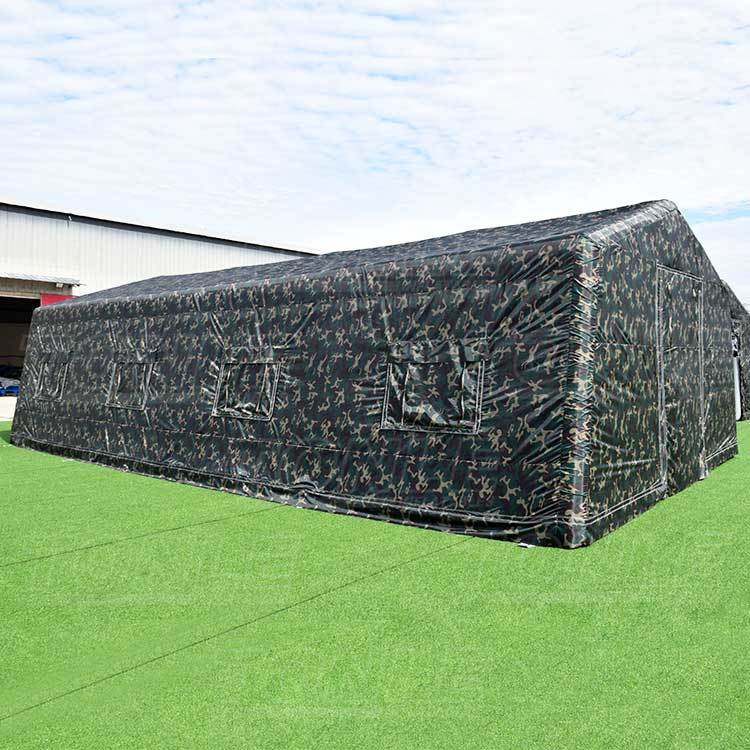 custom outdoor large camping medical inflatable army camouflage house tent