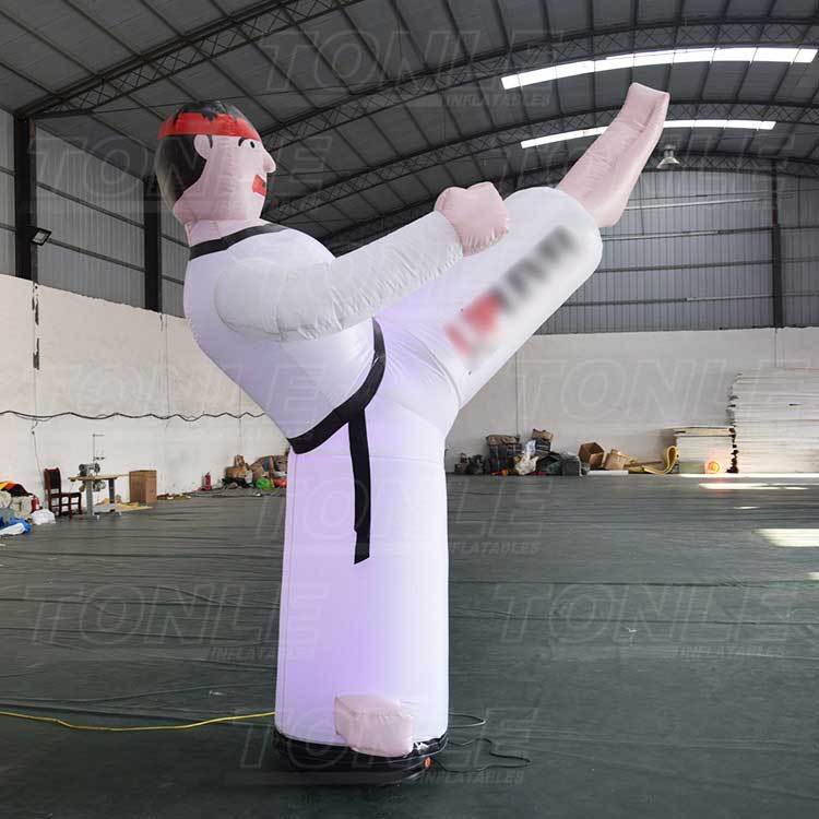 inflatable kicking guys