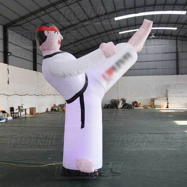 inflatable kicking guys