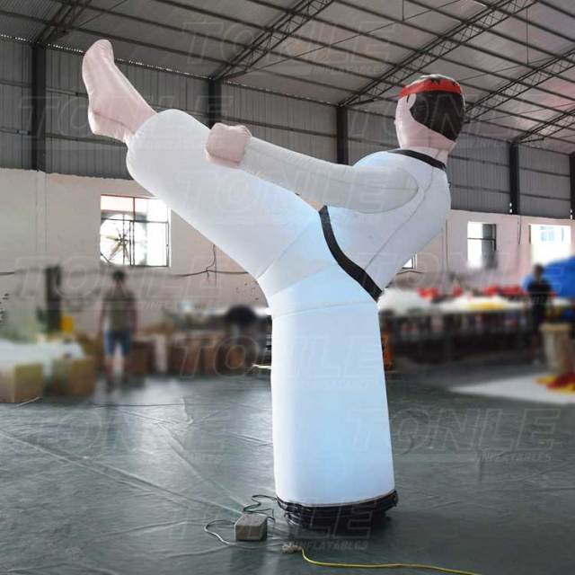 inflatable kicking guys