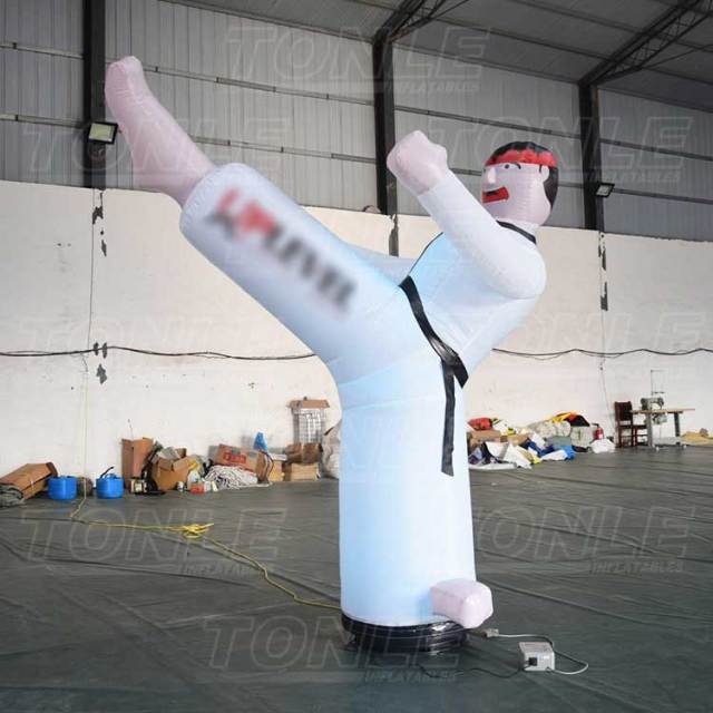 inflatable kicking guys
