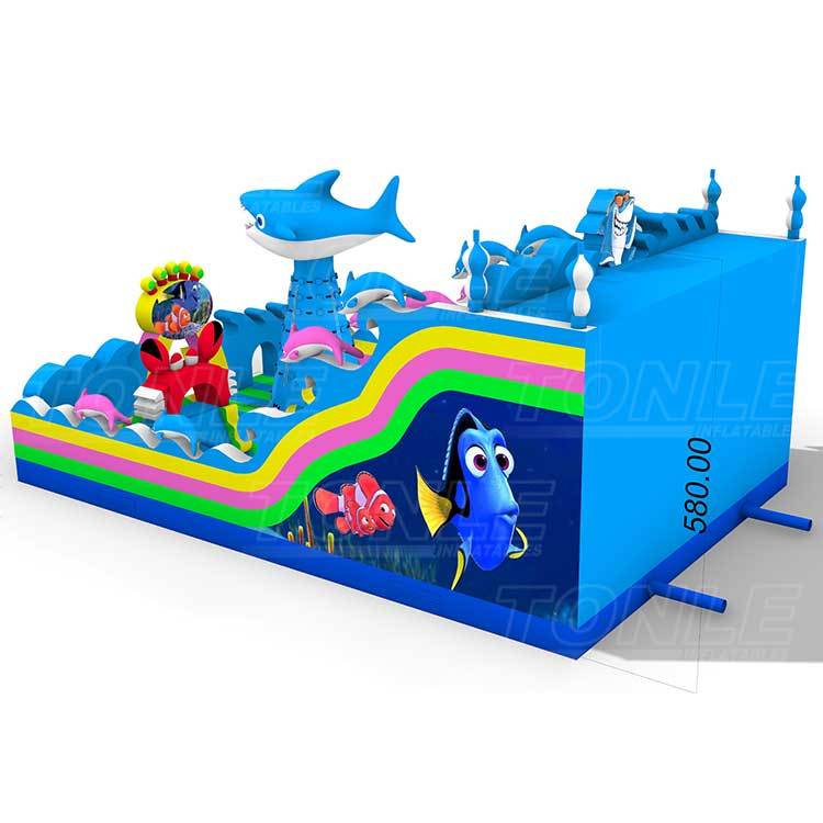 inflatable Ocean amusement park kids cheap playground bouncy castle jumper