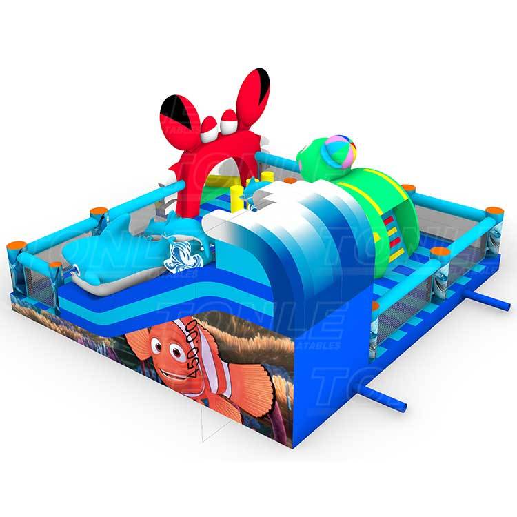 inflatable underwater world marineland playground bounce house castle jumper