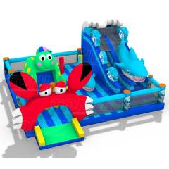 inflatable underwater world marineland playground bounce house castle jumper