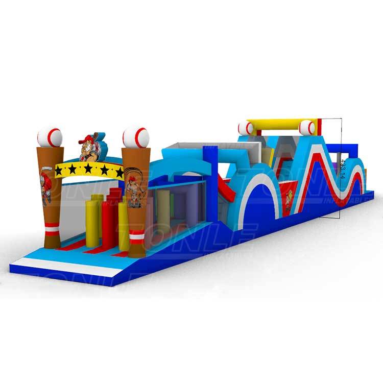 inflatable obstacle course cheap crazy game run match