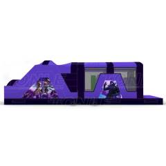 mini cheap kids inflatable purple obstacle course