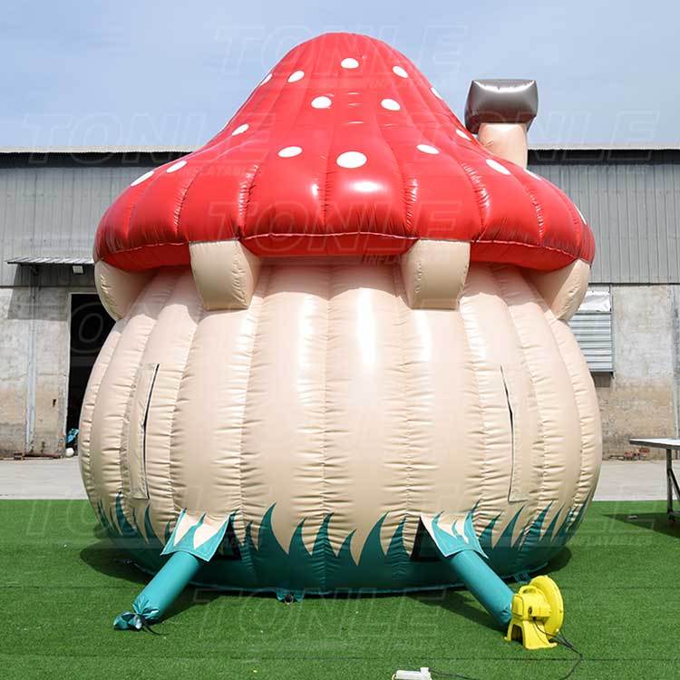 custom cheap inflatable mushroom house bounce house bouncy castle jumper combo
