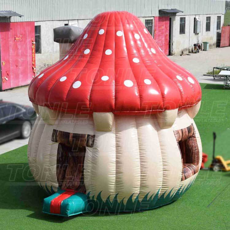 custom cheap inflatable mushroom house bounce house bouncy castle jumper combo