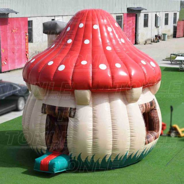 custom cheap inflatable mushroom house bounce house bouncy castle jumper combo