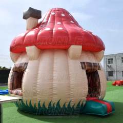 custom cheap inflatable mushroom house bounce house bouncy castle jumper combo