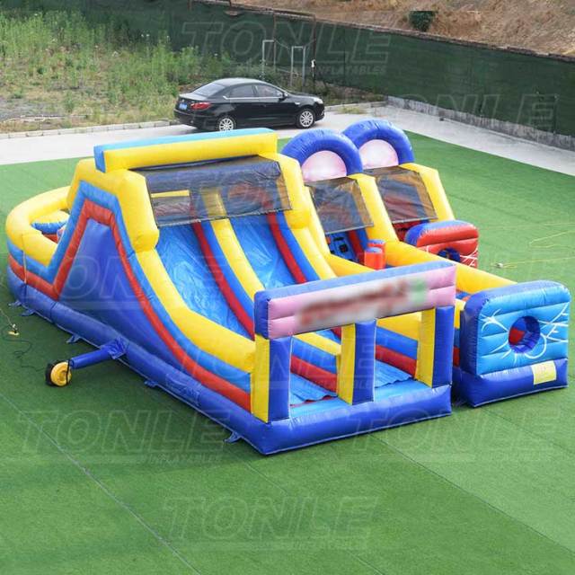 wholesale custom new design china inflatable match obstacle course