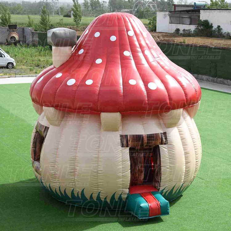 custom cheap inflatable mushroom house bounce house bouncy castle jumper combo