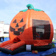 Giant halloween inflatable pumpkin bouncer jumper moonwalk jumping castle bounce house for sale