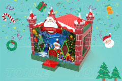 Christmas theme inflatable bounce house bouncy castle