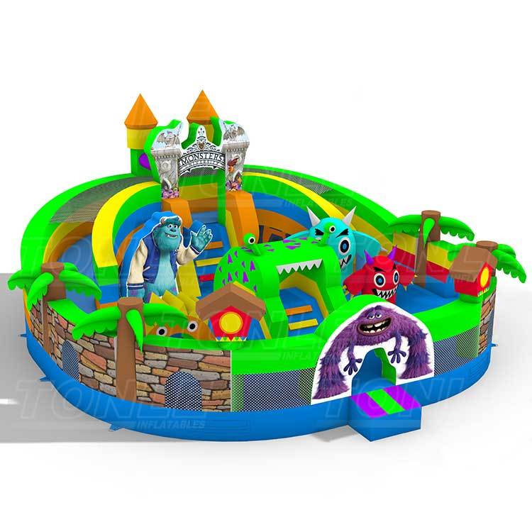 Monster theme inflatable amusement park