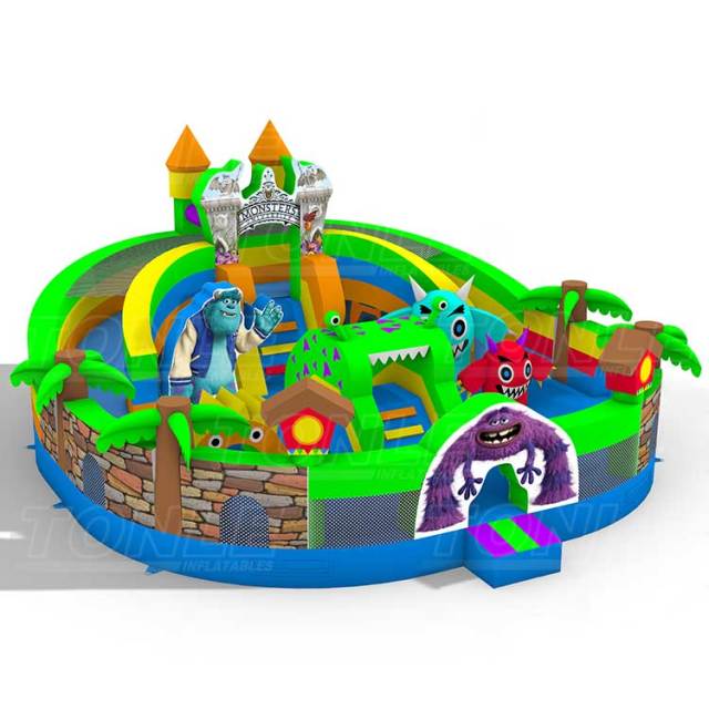 Monster theme inflatable amusement park