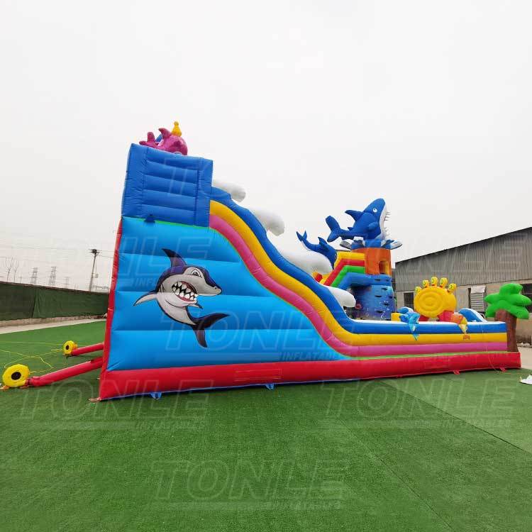 Customized underwater world inflatable playground for sale