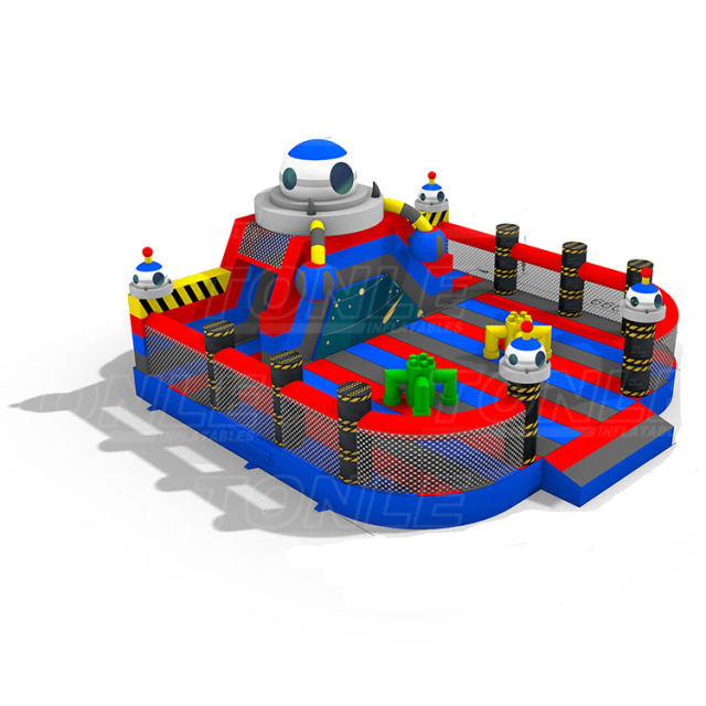 Planet theme inflatable bouncer amusement park