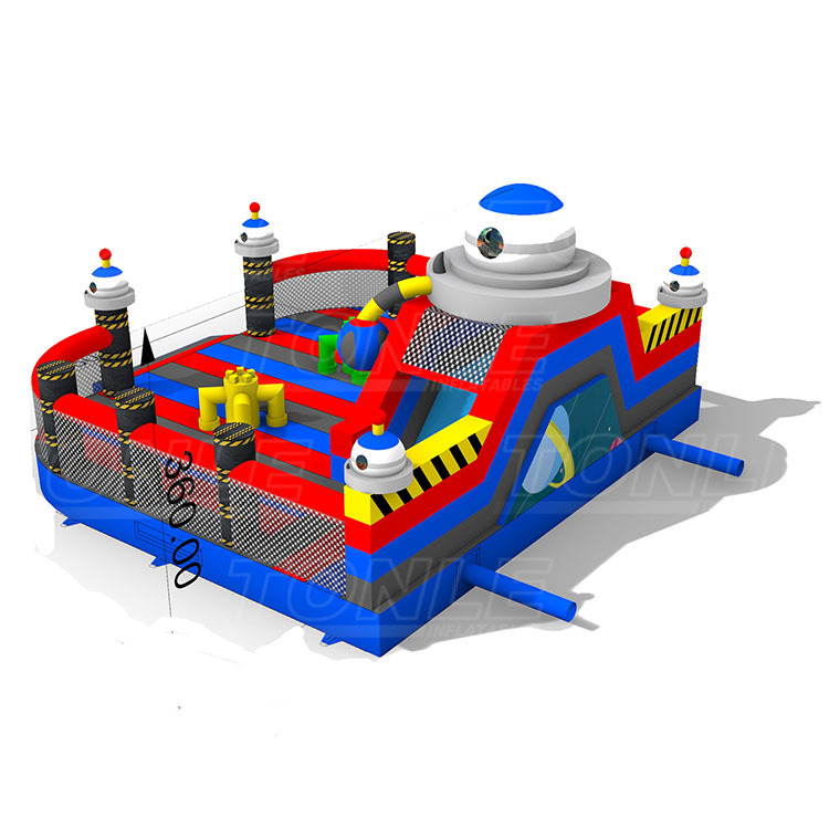 Planet theme inflatable bouncer amusement park