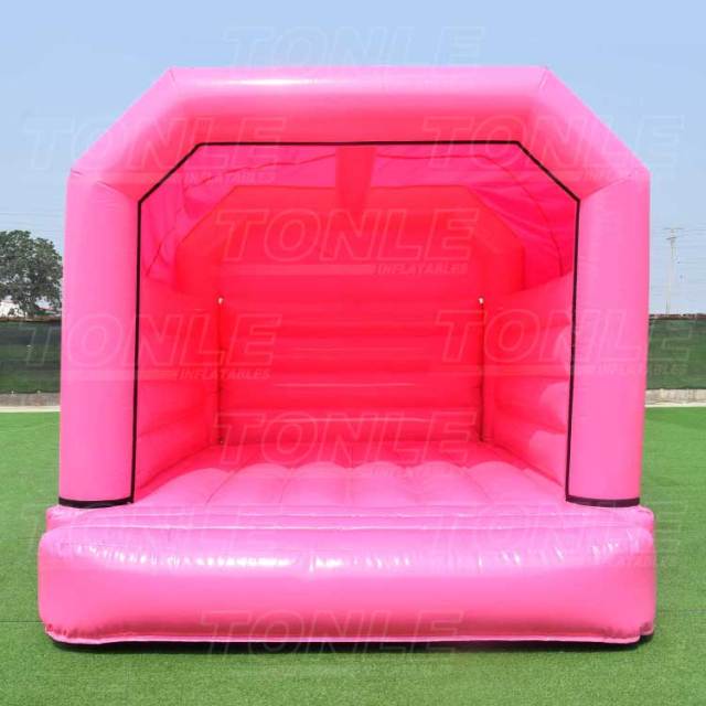 Wholesale cheap inflatable wedding pink bouncy castle