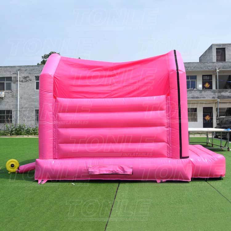 Wholesale cheap inflatable wedding pink bouncy castle