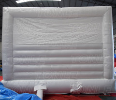 White wedding inflatable bounce house castle