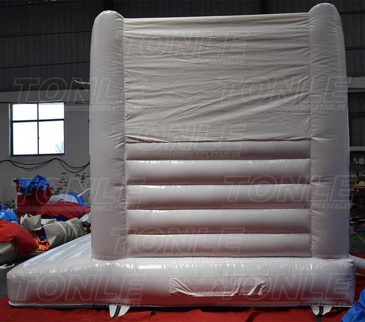 White wedding inflatable bounce house castle