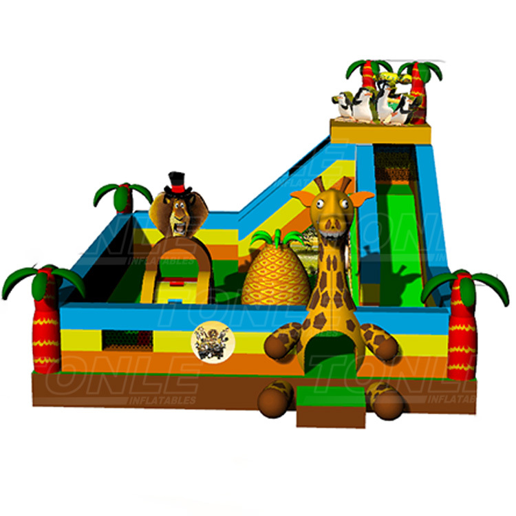 Children's small animal inflatable playground