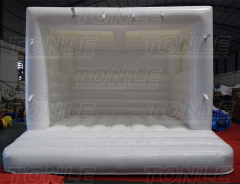 White wedding inflatable bounce house castle