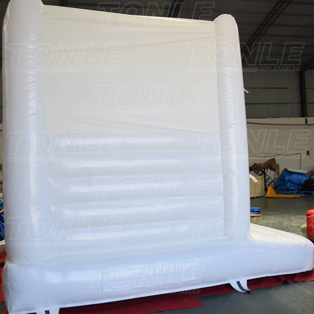White wedding inflatable bounce house castle