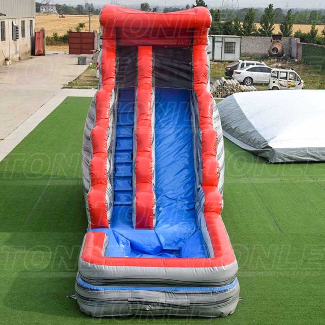 cheap inflatable wave water slide with poll