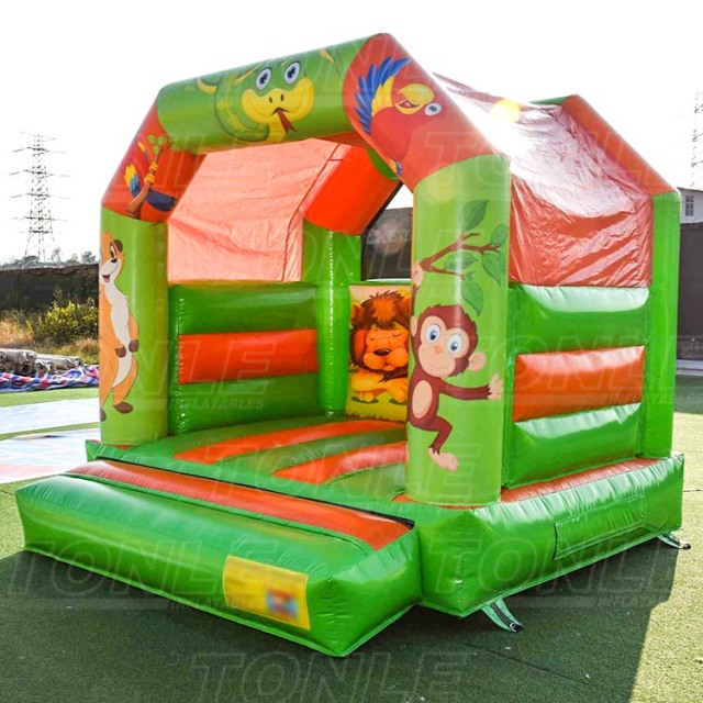 Animal themed lion inflatable castle bounse house for sale