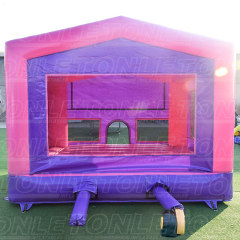 custom inflatable pink princess crown bounce house jumping castle