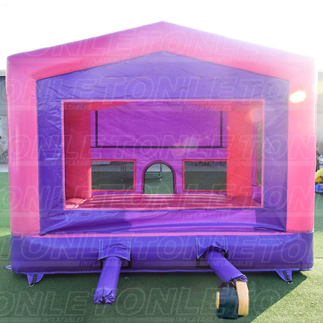 custom inflatable pink princess crown bounce house jumping castle
