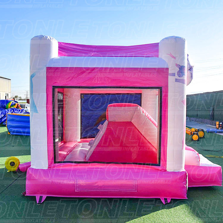 New designed ballet dance theme inflatable bounce house bouncy castle children's dry slide combo