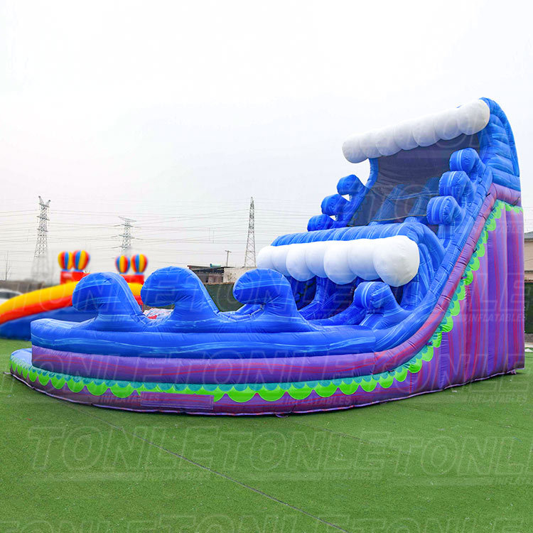 20FT adult and kids large double water slides for sale