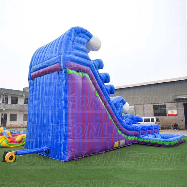 20FT adult and kids large double water slides for sale