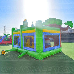 Fairy tale tree theme inflatable bounce house combo children's bouncy castle with slide