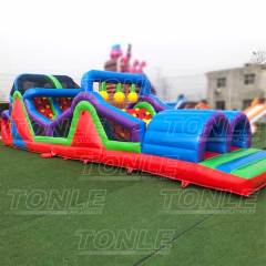 Commercial grade adult children inflatable obstacle course for sale