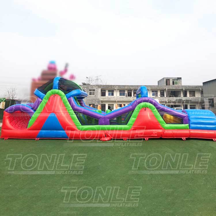 Commercial grade adult children inflatable obstacle course for sale