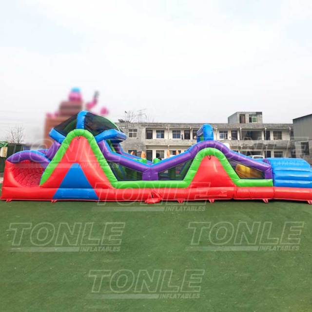 Commercial grade adult children inflatable obstacle course for sale