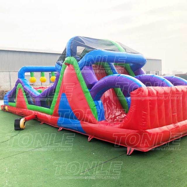 Commercial grade adult children inflatable obstacle course for sale
