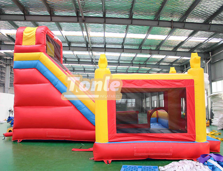 red unicorn bouncy castle inflatable bouncer slide combo for sale