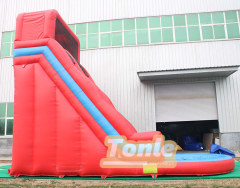28ft classic red inflatable water slide with pool for sale
