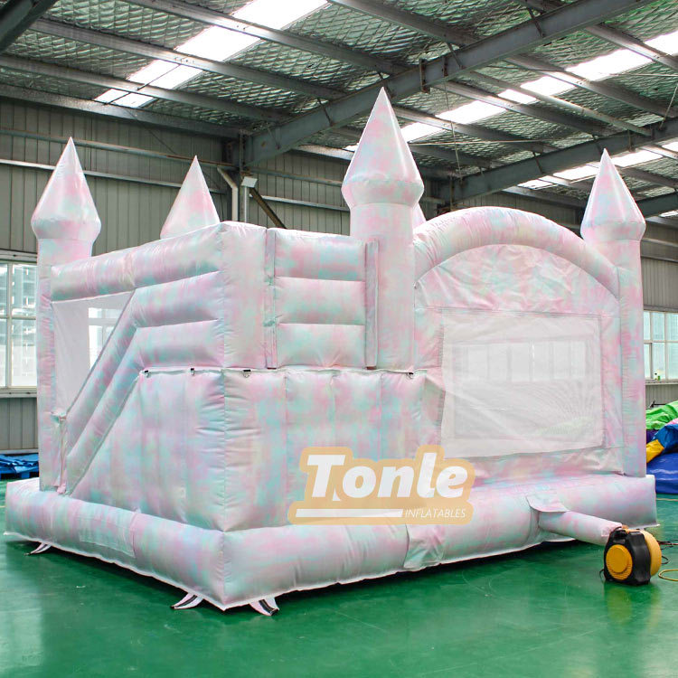 colorful inflatable bounce house slide combo for sale