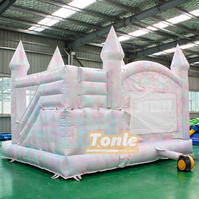 colorful inflatable bounce house slide combo for sale