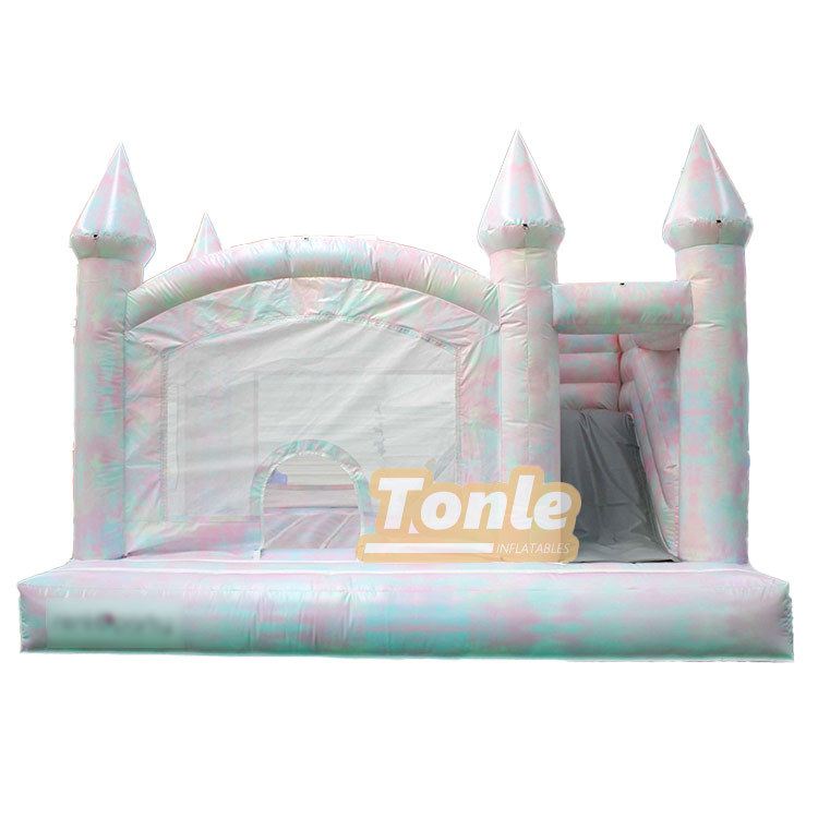 colorful inflatable bounce house slide combo for sale