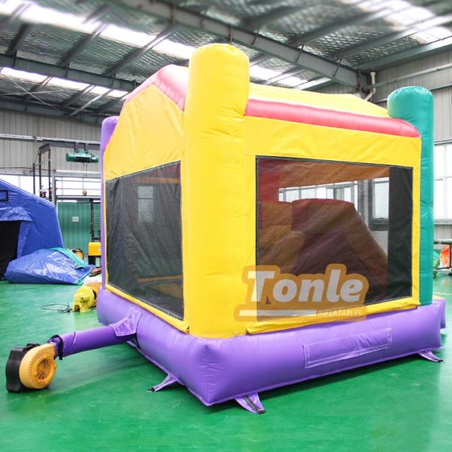 cheap bouncy house commercial inflatable bouncer with slide for sale