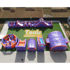 New Design Custom Kids Adult Cheap Inflatable Theme Park Combination Water Slide Bounce House Castle Combo